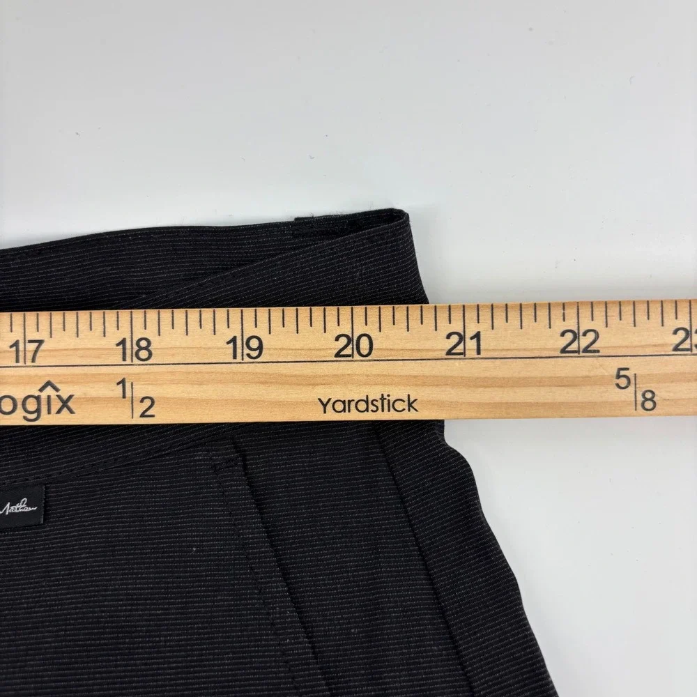 TravisMathew‎ Shorts Mens 40 Black Excellent Performance Stretch Micro-Stripe